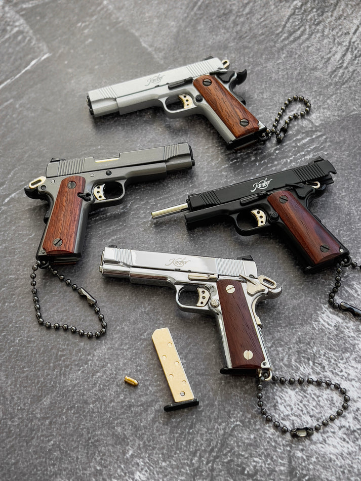 MiniCaliber™ Kimber Wooden Grip Detachable Keychain
