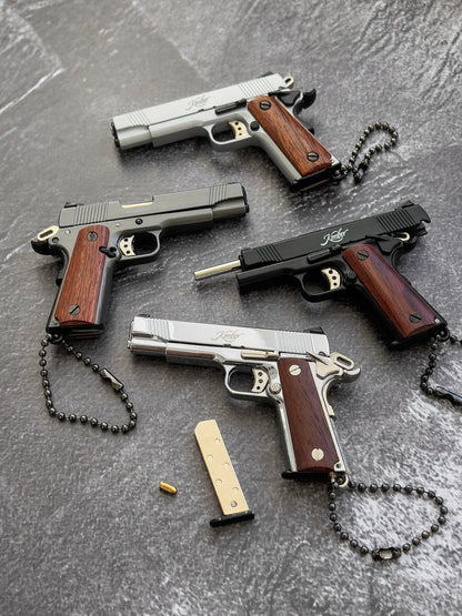 MiniCaliber™ Kimber Wooden Grip Detachable Keychain
