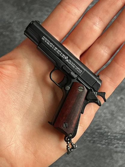 MiniCaliber™ Colt Wooden Grip Detachable Keychain