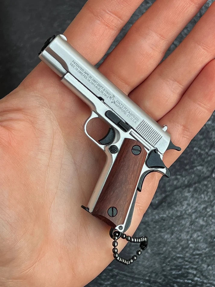 MiniCaliber™ Colt Wooden Grip Detachable Keychain