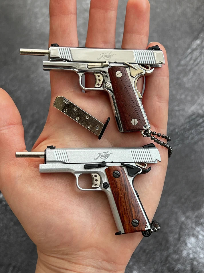 MiniCaliber™ Kimber Wooden Grip Detachable Keychain