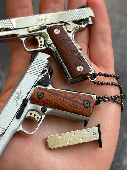 MiniCaliber™ Kimber Wooden Grip Detachable Keychain
