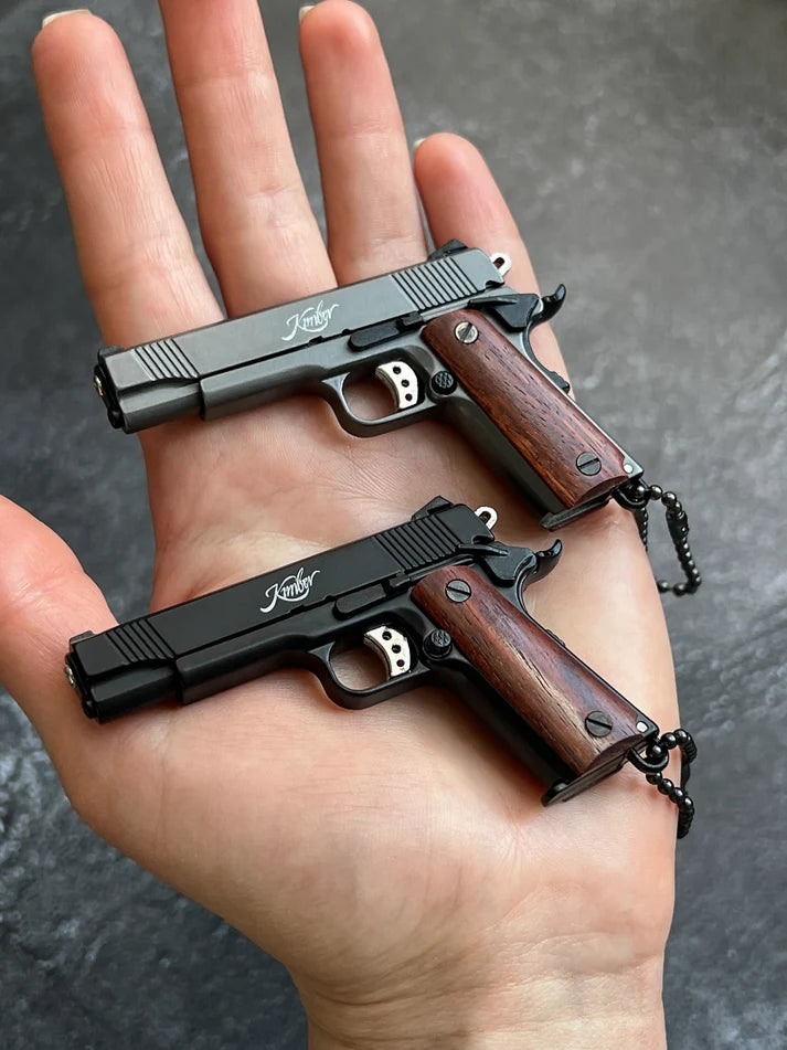 MiniCaliber™ Kimber Wooden Grip Detachable Keychain