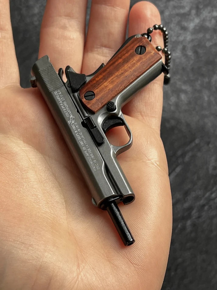 MiniCaliber™ Colt Wooden Grip Detachable Keychain
