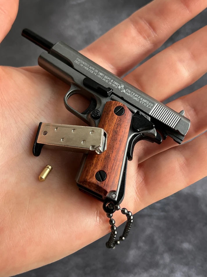 MiniCaliber™ Colt Wooden Grip Detachable Keychain