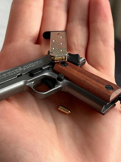 MiniCaliber™ Colt Wooden Grip Detachable Keychain