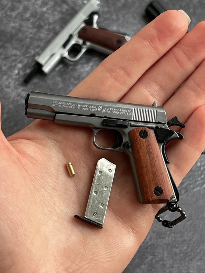 MiniCaliber™ Colt Wooden Grip Detachable Keychain