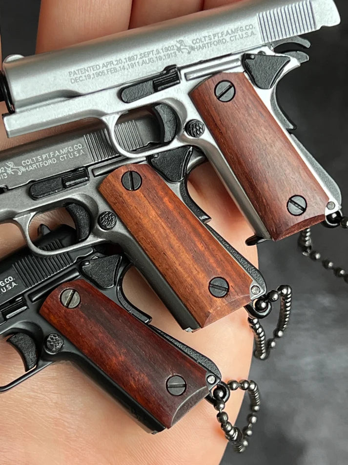 MiniCaliber™ Colt Wooden Grip Detachable Keychain