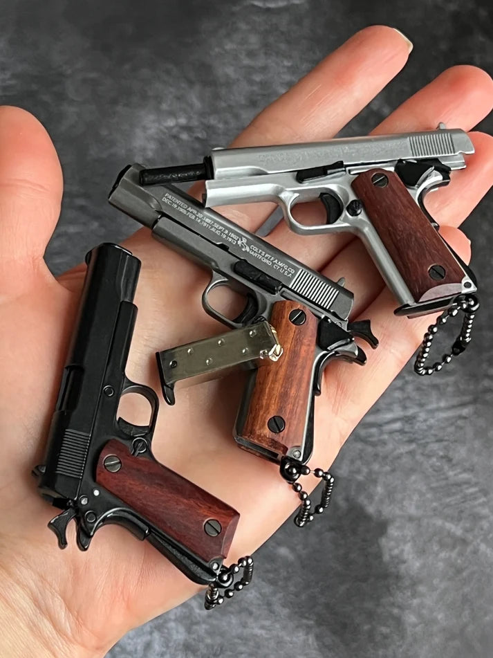 MiniCaliber™ Colt Wooden Grip Detachable Keychain