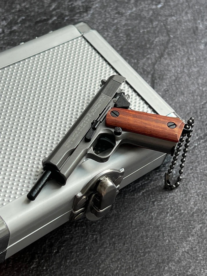 MiniCaliber™ Colt Wooden Grip Detachable Keychain