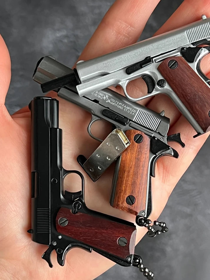 MiniCaliber™ Colt Wooden Grip Detachable Keychain