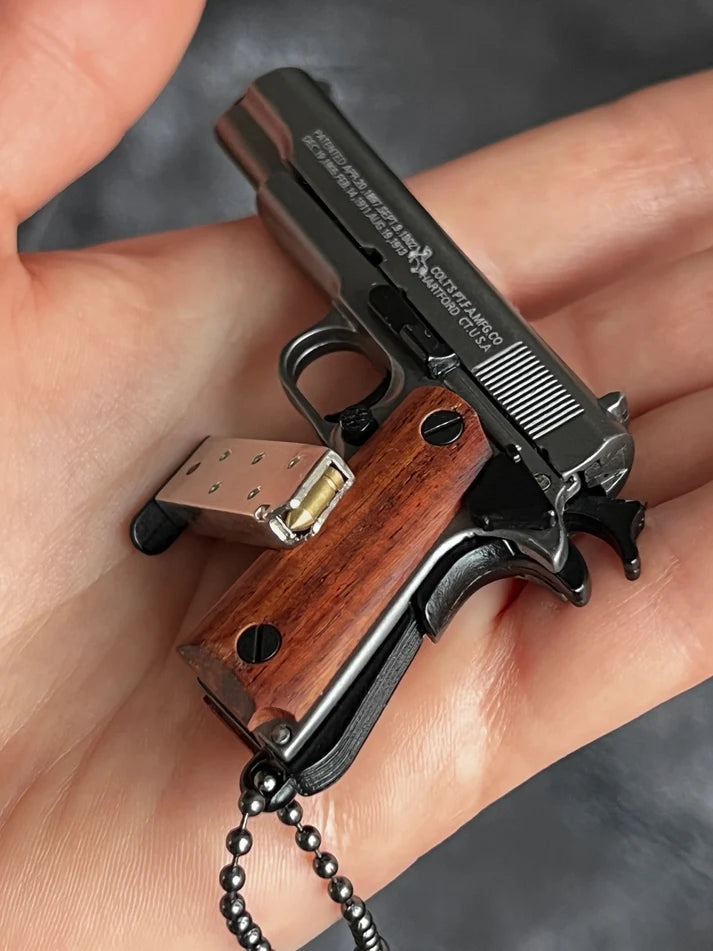 MiniCaliber™ Colt Wooden Grip Detachable Keychain