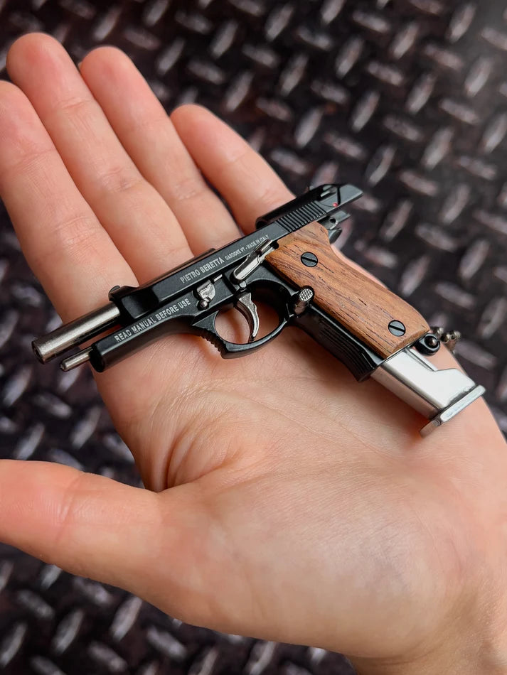 MiniCaliber™ Beretta Wooden Grip Multi-Tool Keychain