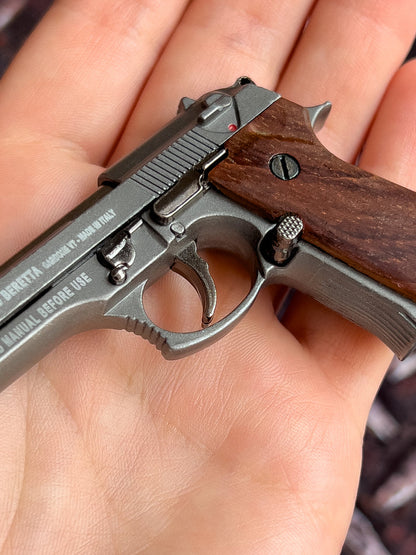 MiniCaliber™ Beretta Wooden Grip Multi-Tool Keychain